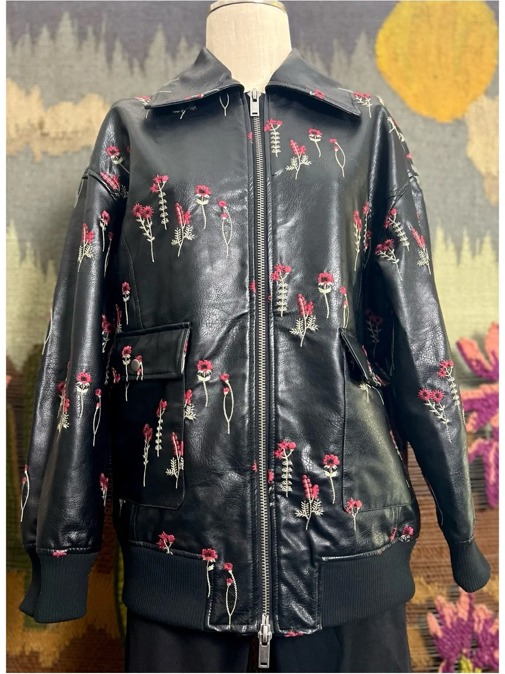 Anthropologie Embroidered Jacket S